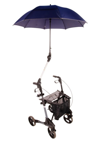 ROLLATORSCHIRM.99.BR Universell blau, schwarz, silberAluminium, Fiberglas, Kunststoff