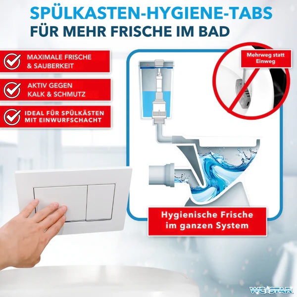 WC-Star 30 X Hygienesteine für Unterputz-WC mit Einwurfschacht