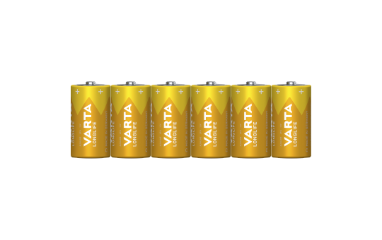 Baby-Batterie VARTA ''Longlife'', Alkaline, Typ C, LR14, 1,5V, 6er Pack